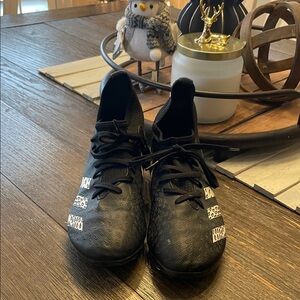 Black and White Soccer Cleats